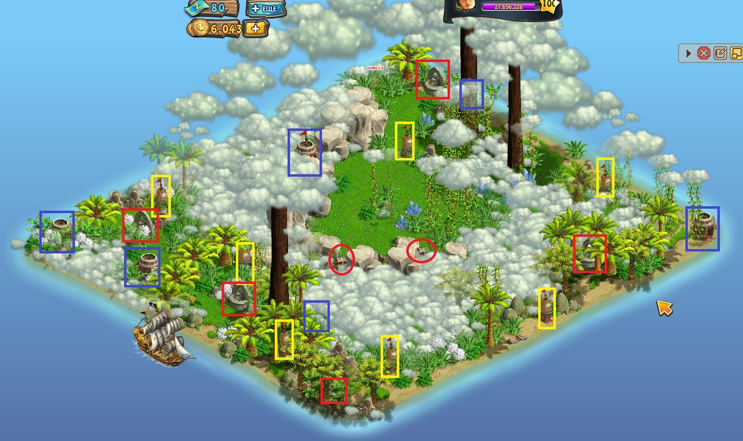 Зомби ферма пиратский остров карта
