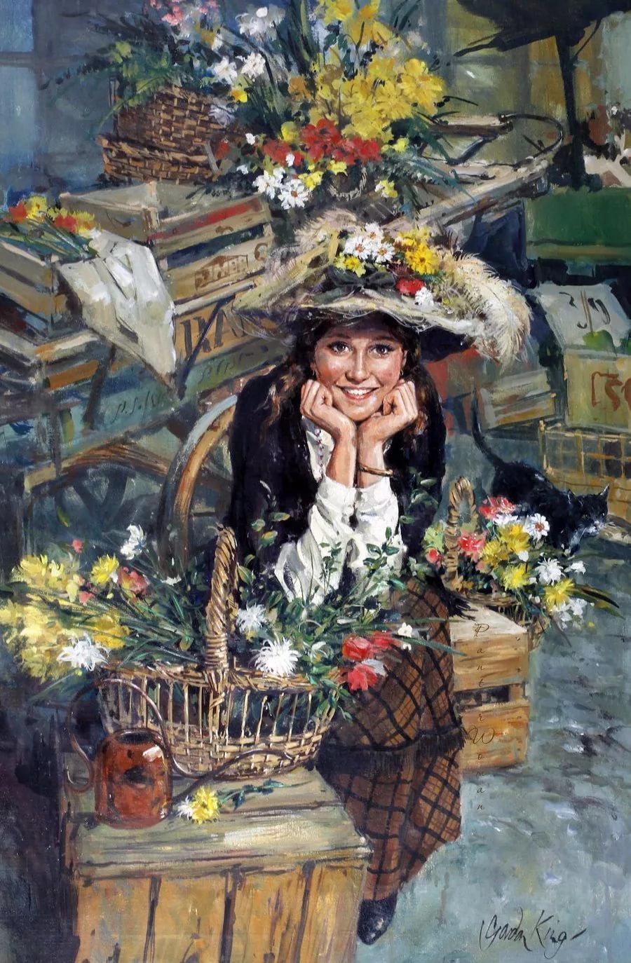 Рассказ цветочница глава. «Цветочница» художник Gordon King. Луи де Шривер художник.